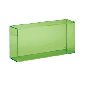 Rektangulær Vægkasse i Grøn Plast 40x20x10 Cm