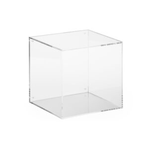 Kvadratisk Vægkasse i Klar Plast 20x20x20 Cm