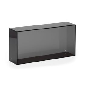 Rektangulær Vægkasse i Røget Plast 40x20x10 Cm